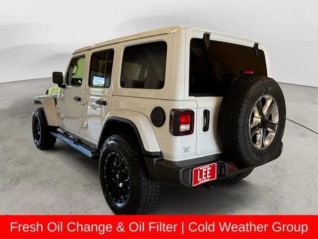 Used 2021 White Jeep Unlimited Sahara image 3