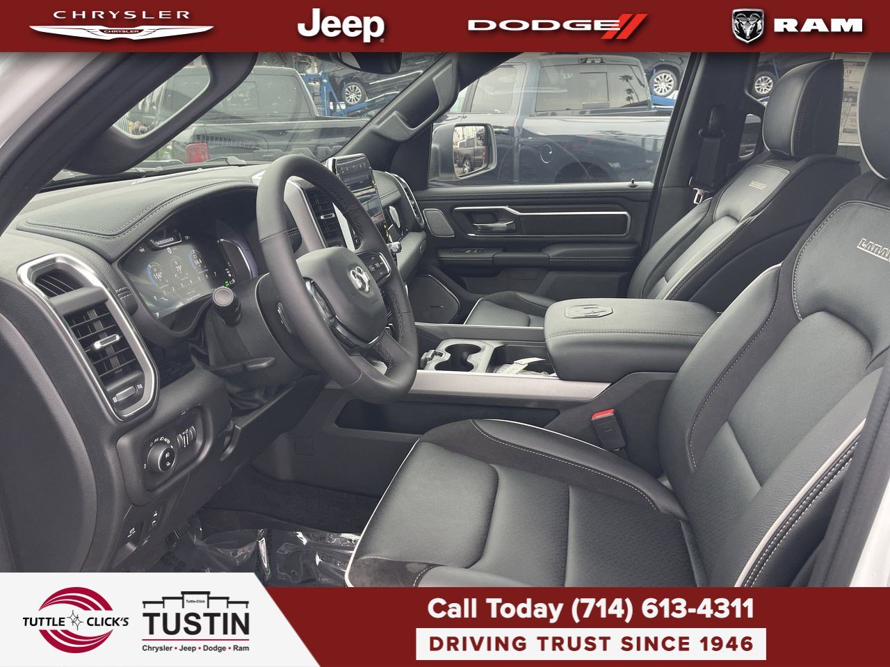 New 2026 Bright White Clear-Coat Exterior Paint RAM Laramie image 17