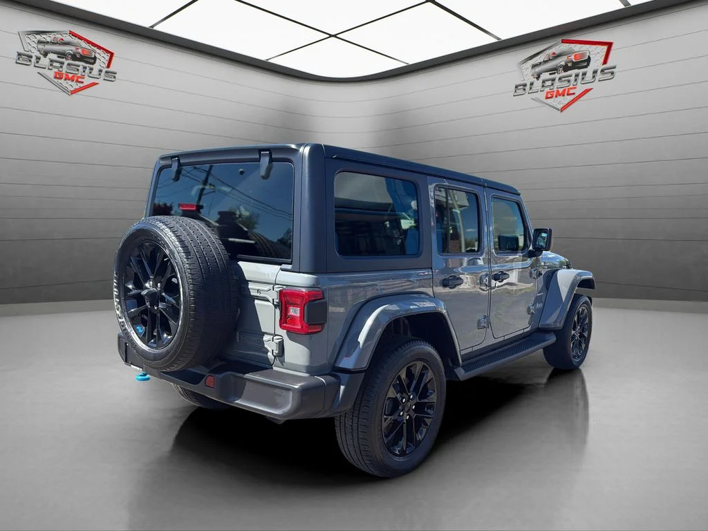 Used 2023 Gray Jeep Sahara 4xe image 5