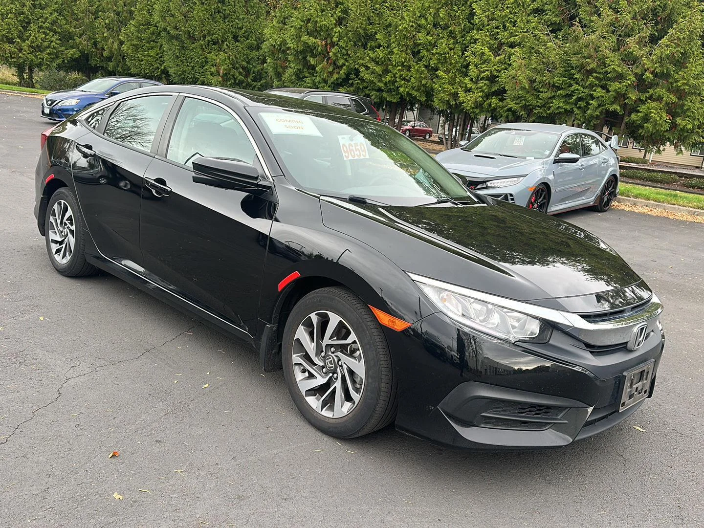 Used 2017 Crystal Black Pearl Honda EX image 6