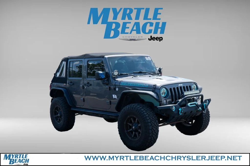Used 2017 Granite Crystal Metallic Clearcoat Jeep Unlimited Rubicon image 8
