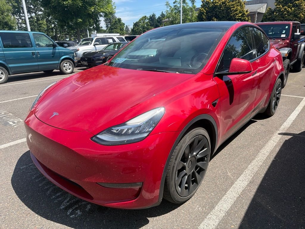 Used 2022 Red Multi-Coat Tesla Long Range image 3