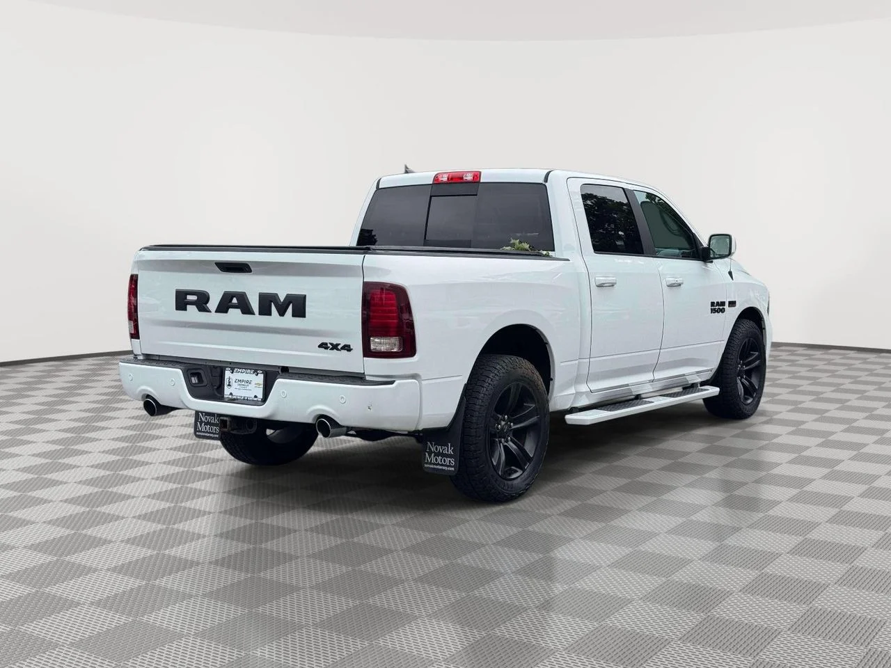 Used 2018 Bright White Clearcoat RAM Night Crew Cab 4x4 57