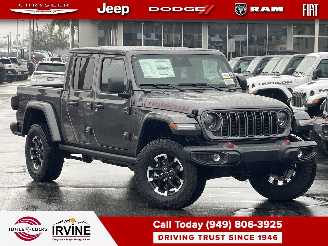 New 2026 Granite Crystal Metallic Clear-Coat Exterior Paint Jeep Rubicon image 1