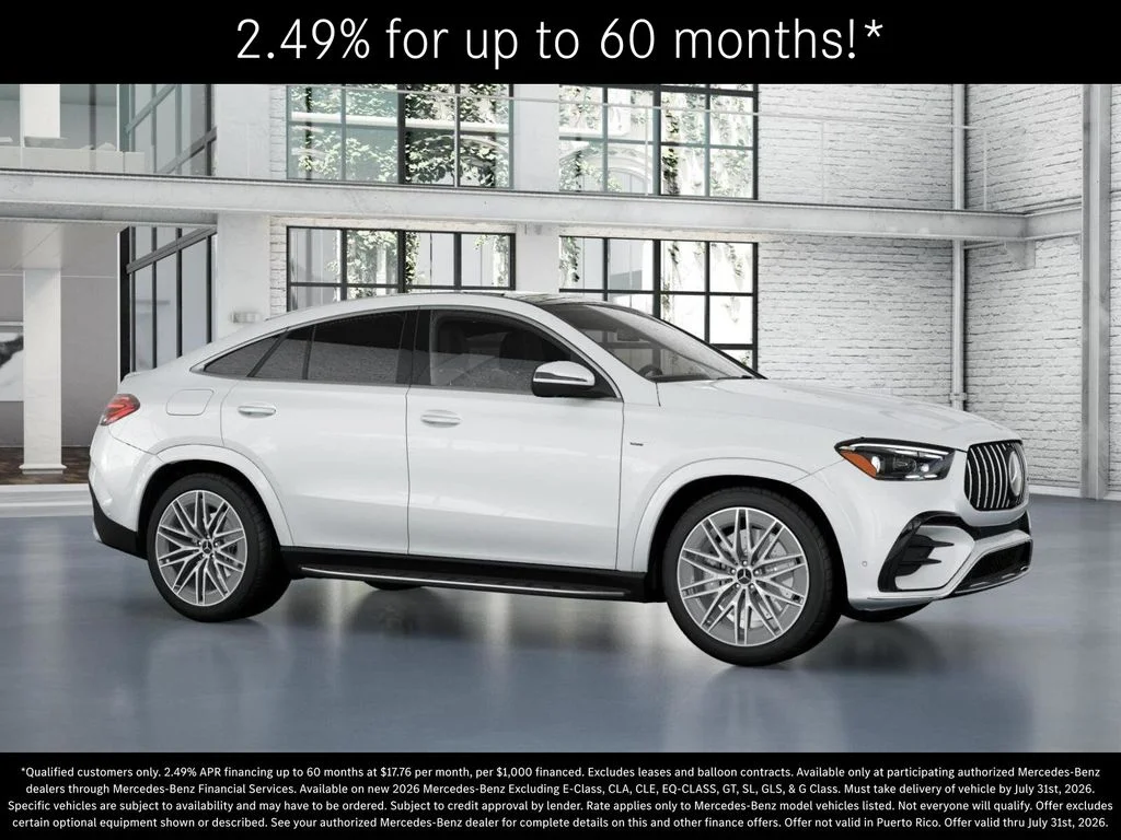 New 2026 MANUFAKTUR Moonlight White Metallic Mercedes-Benz AMG® GLE 53 4MATIC+ Coupe image 13