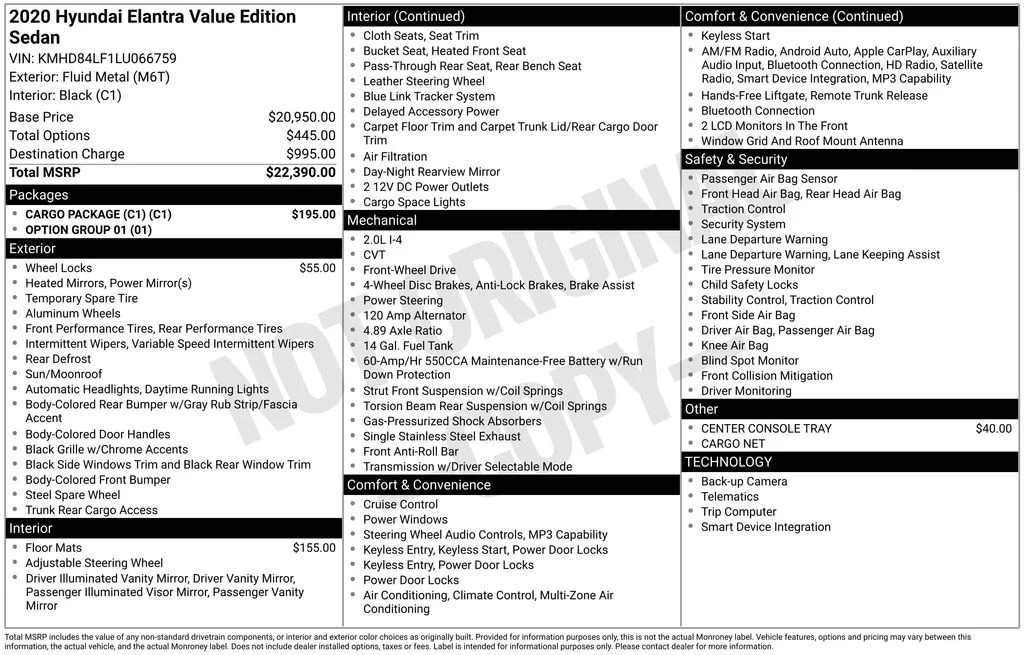 Used 2020 Silver Hyundai Value Edition image 24