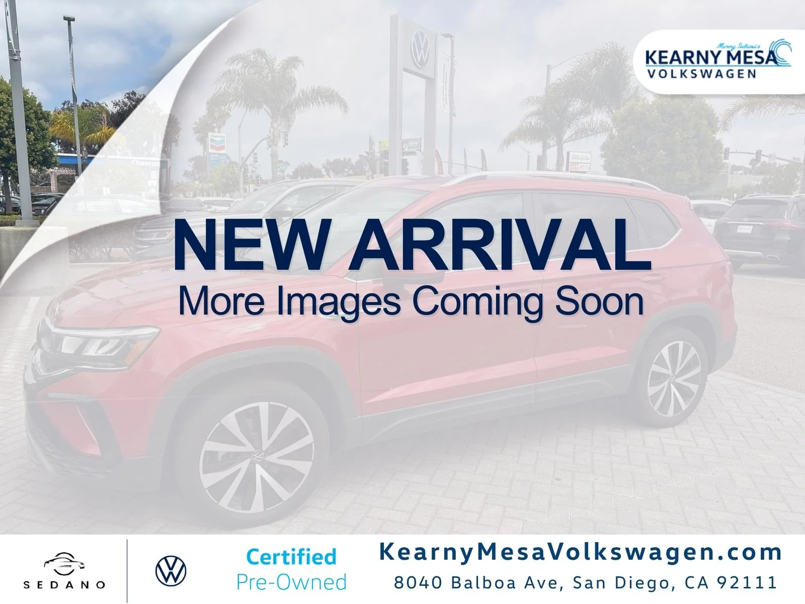 Certified Used 2022 Red Volkswagen 1.5T SE image 1