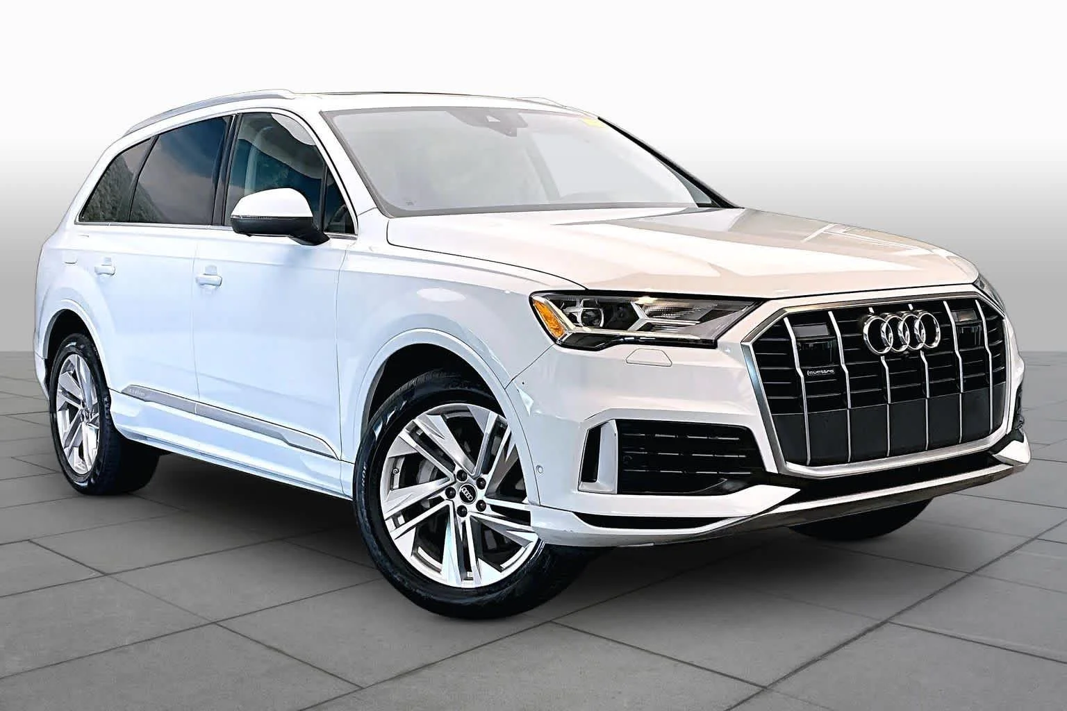 Used 2023 Glacier White Metallic Audi Premium Plus image 3