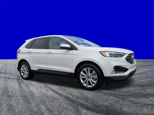 Certified Used 2020 White Metallic Ford Titanium image 2