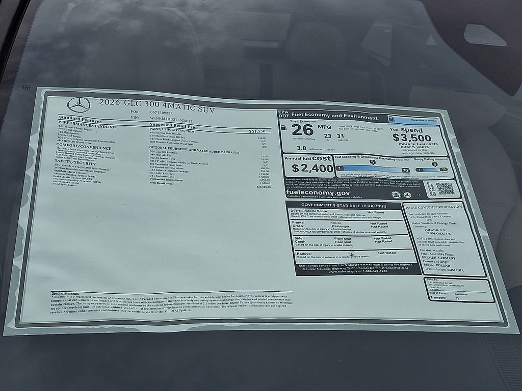 New 2026 Starling Blue Metallic Mercedes-Benz GLC 300 image 19