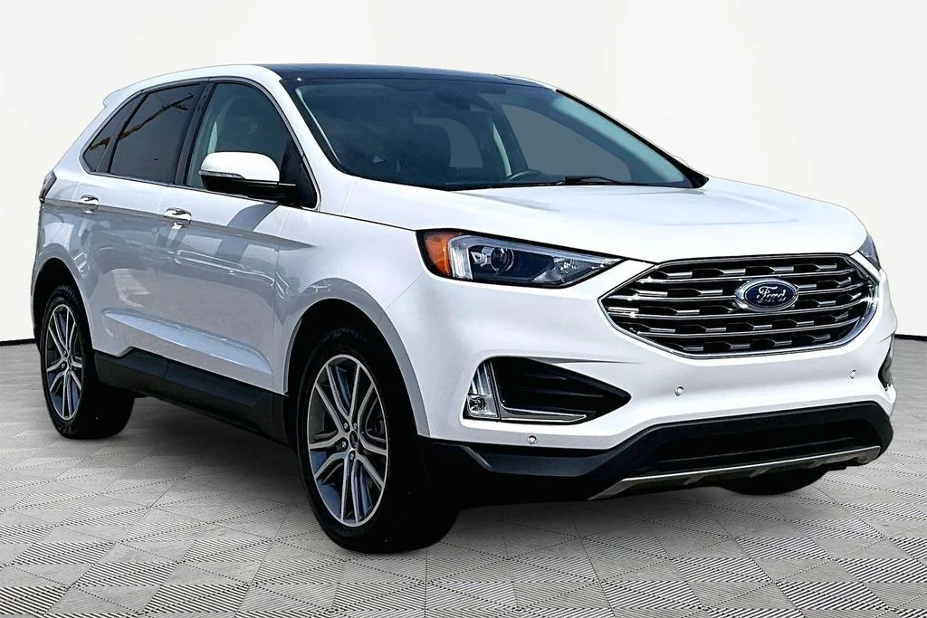 Certified Used 2024 White Metallic Ford Titanium image 12