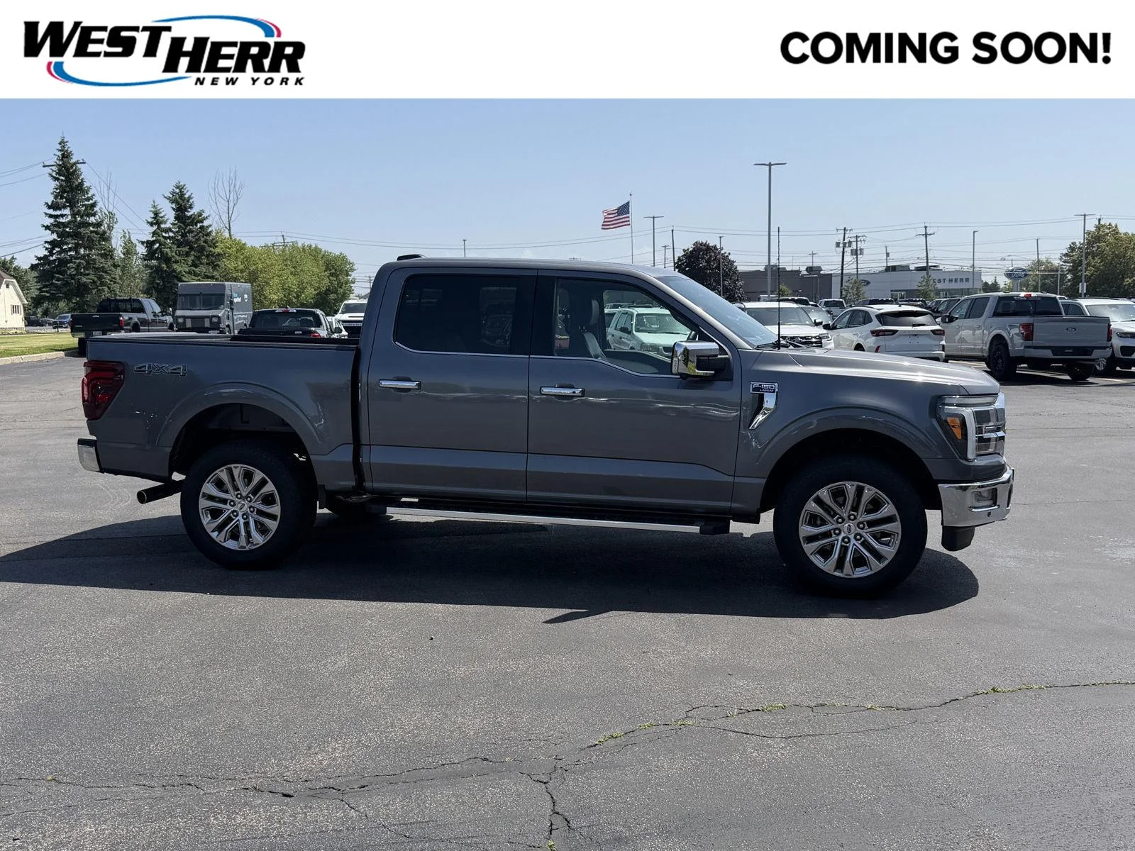 Used 2024 Carbonized Gray Ford LARIAT image 1