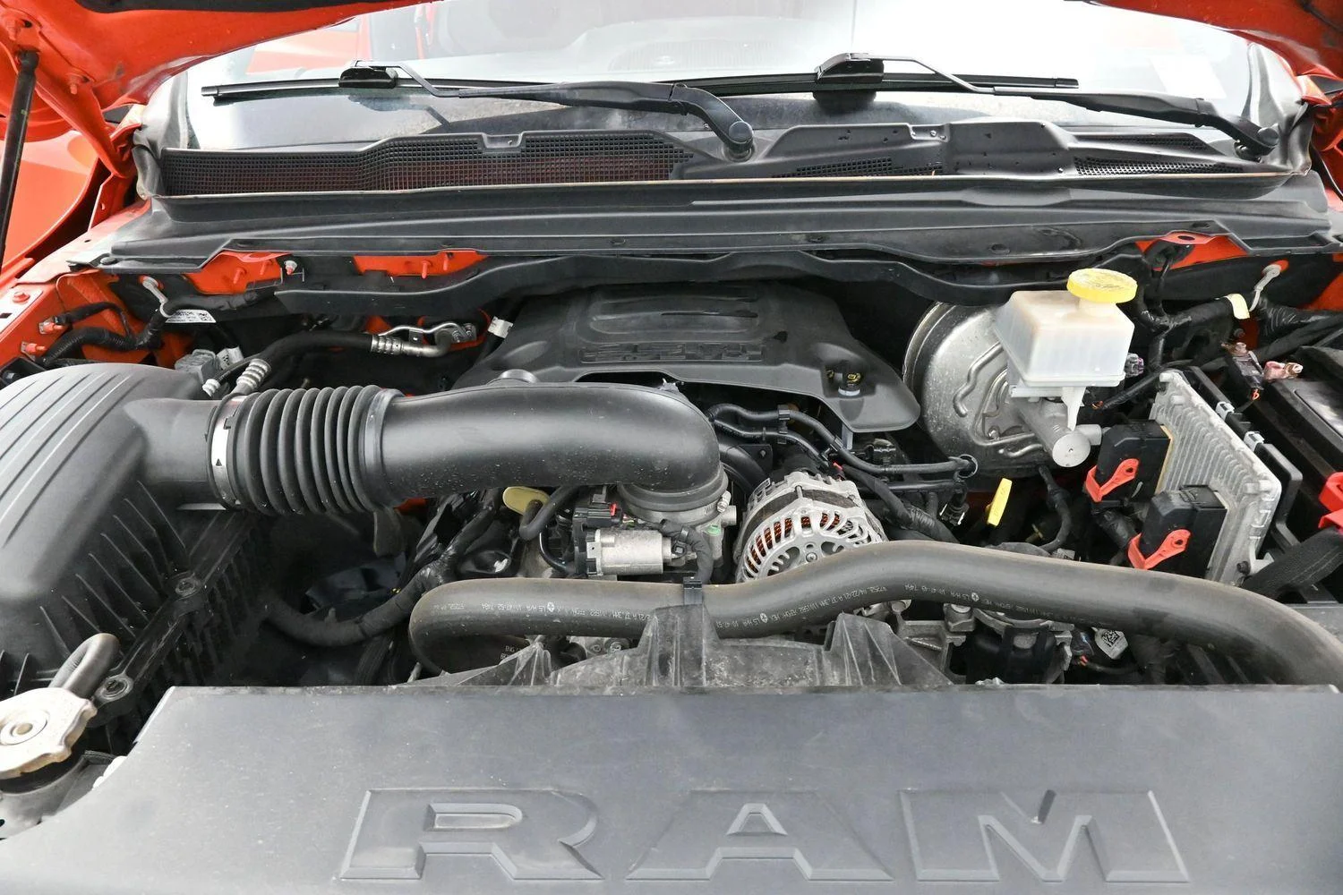 Used 2021 Spitfire Orange Clearcoat Ram Big Horn image 37