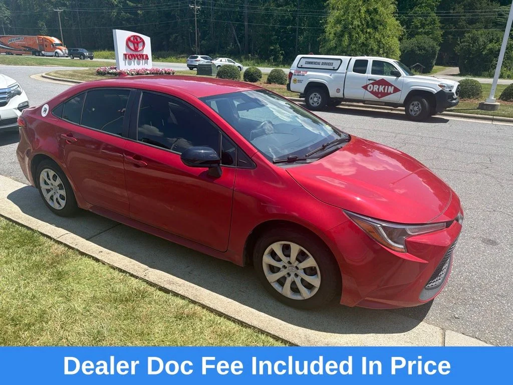 Used 2021 Red Toyota LE image 1