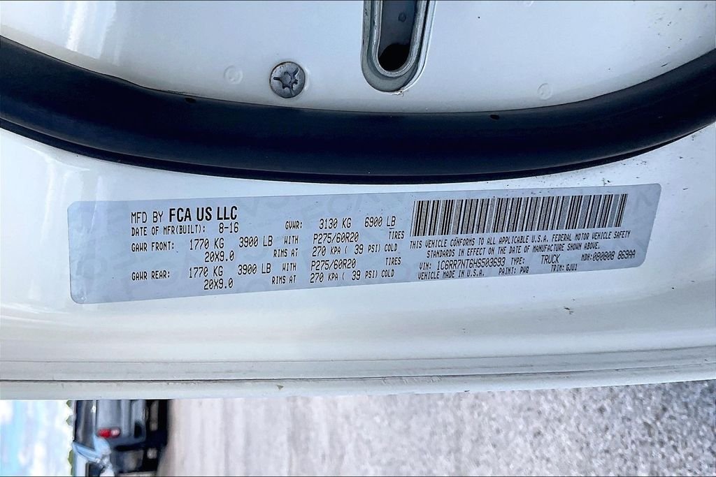 Used 2017 White Ram Laramie image 16