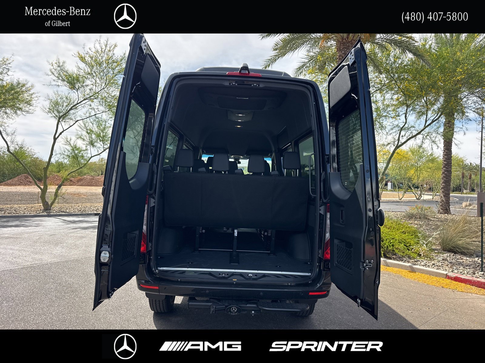New 2026 Obsidian Black Metallic Mercedes-Benz Passenger 144 WB image 8