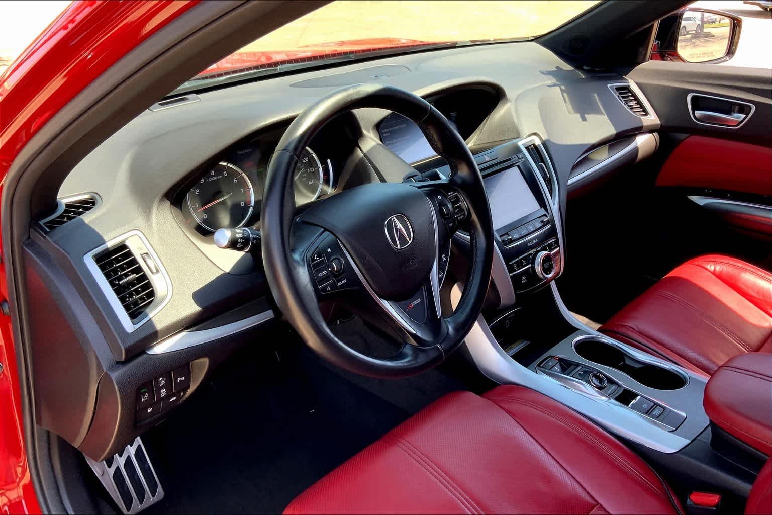 Used 2019 San Marino Red Acura w/A-Spec Pkg Red Leather image 17