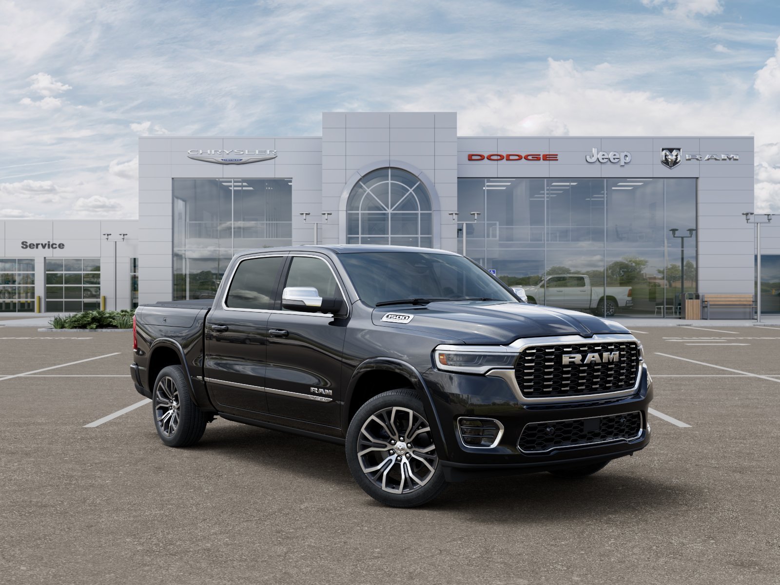 New 2026 Diamond Black Crystal Pearl-Coat Exterior Paint RAM Tungsten image 20