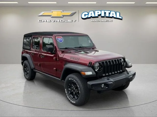 Used 2021 Red Jeep Willys 4x4 image 7