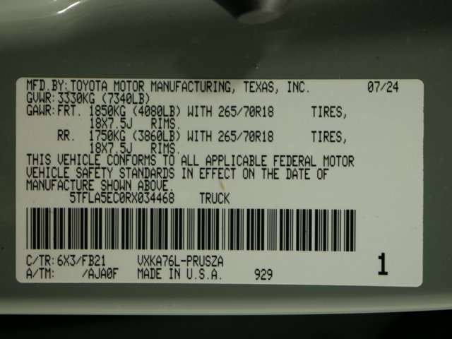 Certified Used 2024 Lunar Rock Toyota Crew Cab SR5 w/ TRD Off-Road Pkg image 30