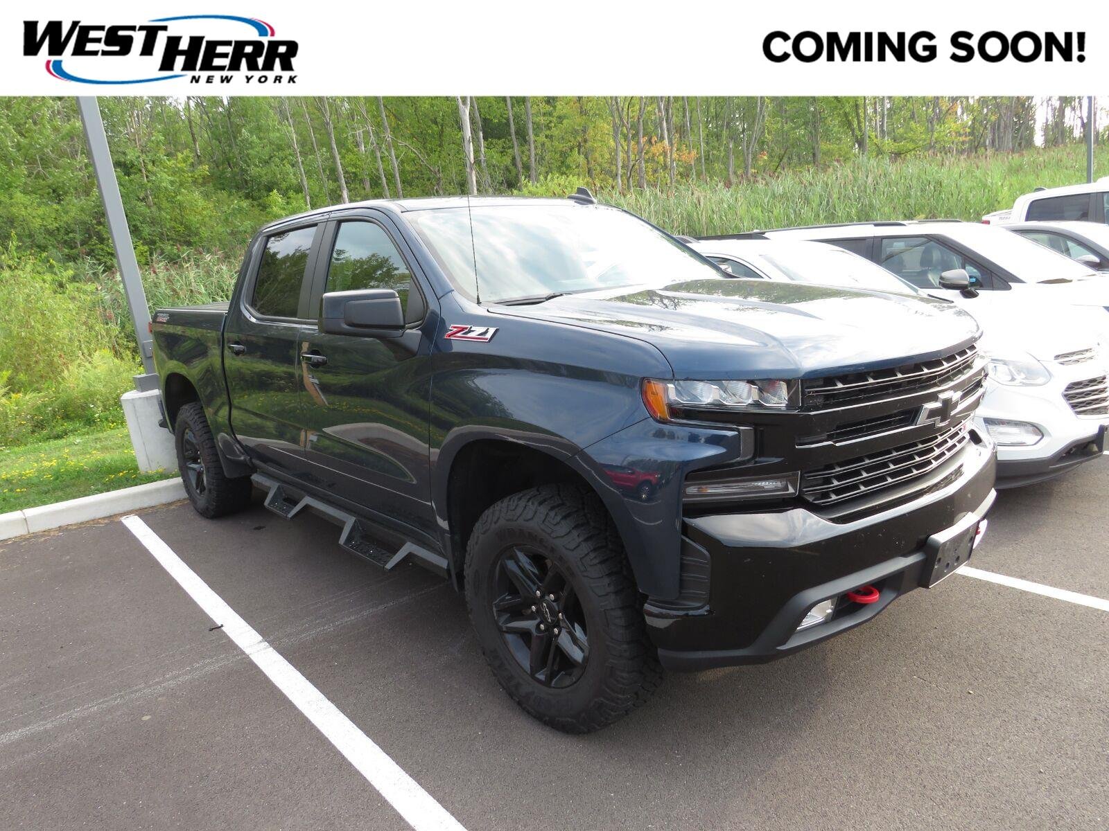 Used 2021 Northsky Blue Metallic Chevrolet LT Trail Boss image 1