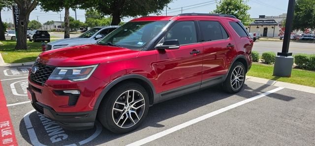 Used 2019 Red Ford Sport image 1