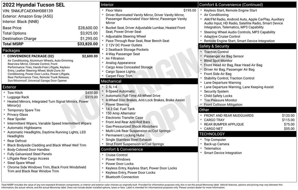 Used 2022 Gray Hyundai SEL image 5