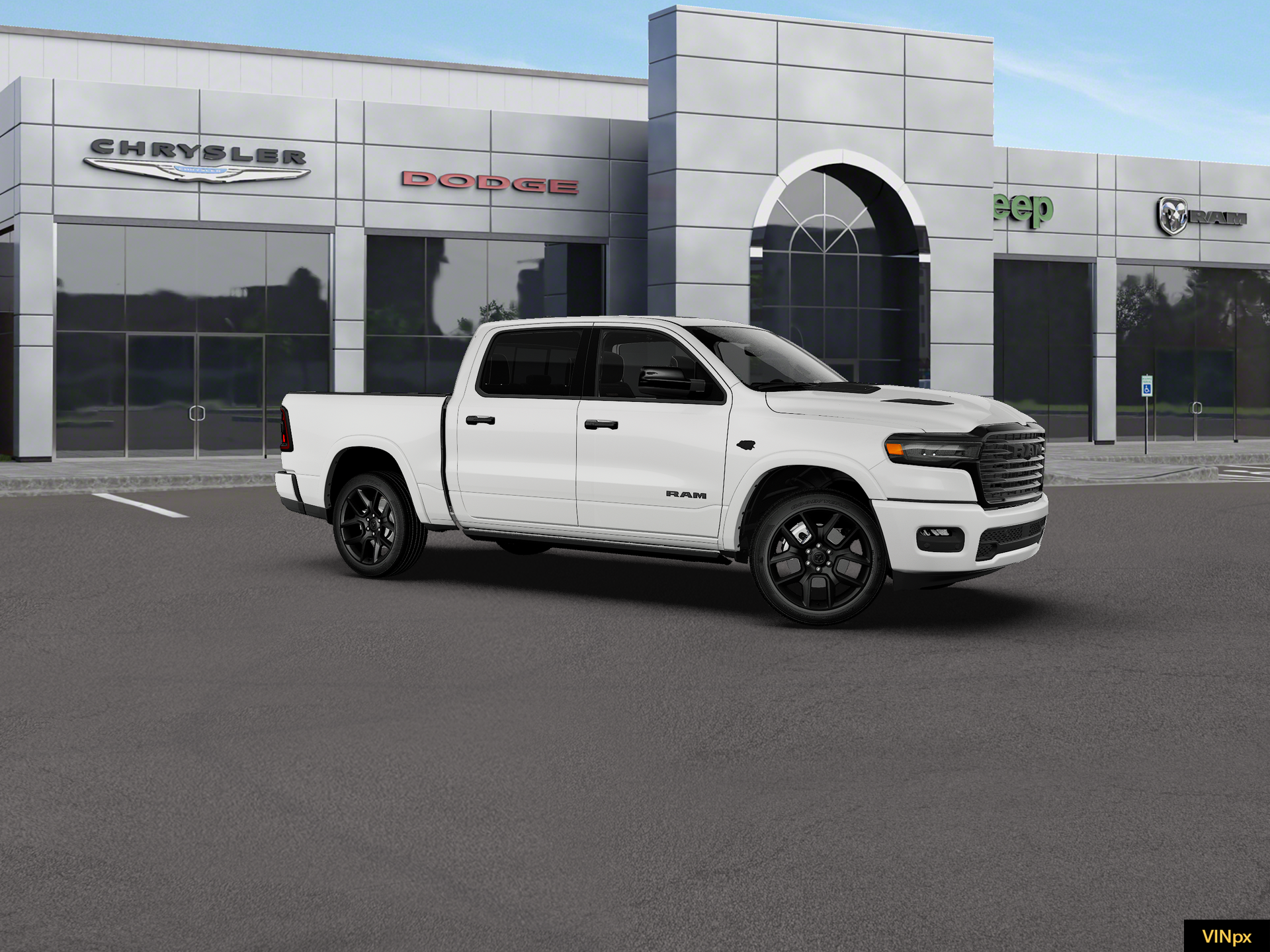 New 2027 Bright White Clear-Coat Exterior Paint RAM LARAMIE image 3