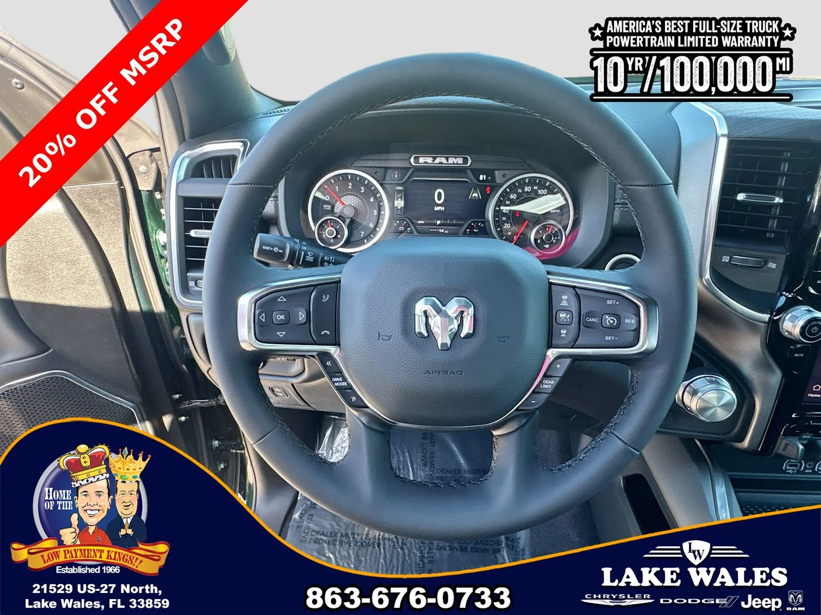New 2026 Serrano-Green Metallic Exterior Paint RAM LARAMIE image 10