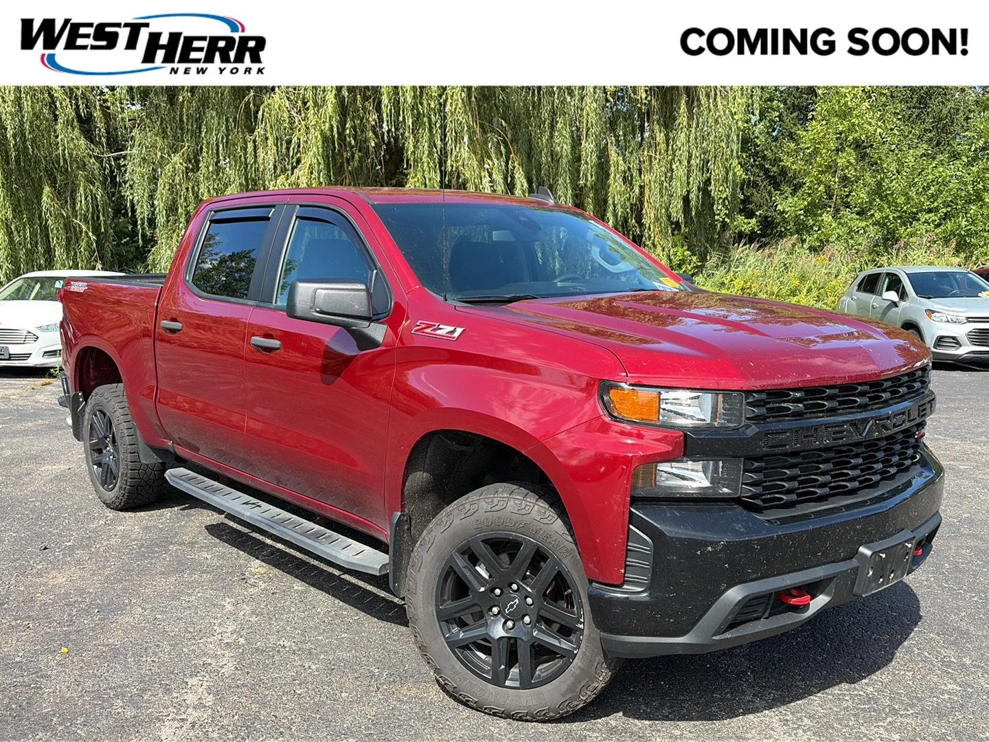 Used 2021 Cherry Red Tintcoat Chevrolet Custom Trail Boss image 1