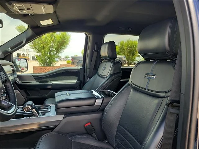 Used 2024 Antimatter Blue Metallic Ford Platinum 4x4 SuperCrew Cab 5.5 ft. box 145 in. WB image 14