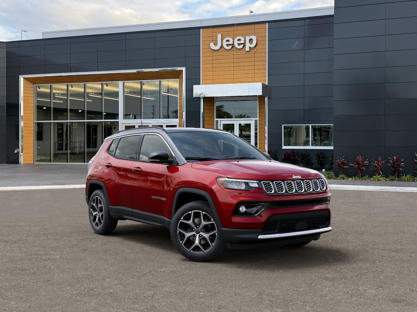 New 2026 Red Hot Pearl-Coat Exterior Paint Jeep Limited image 5