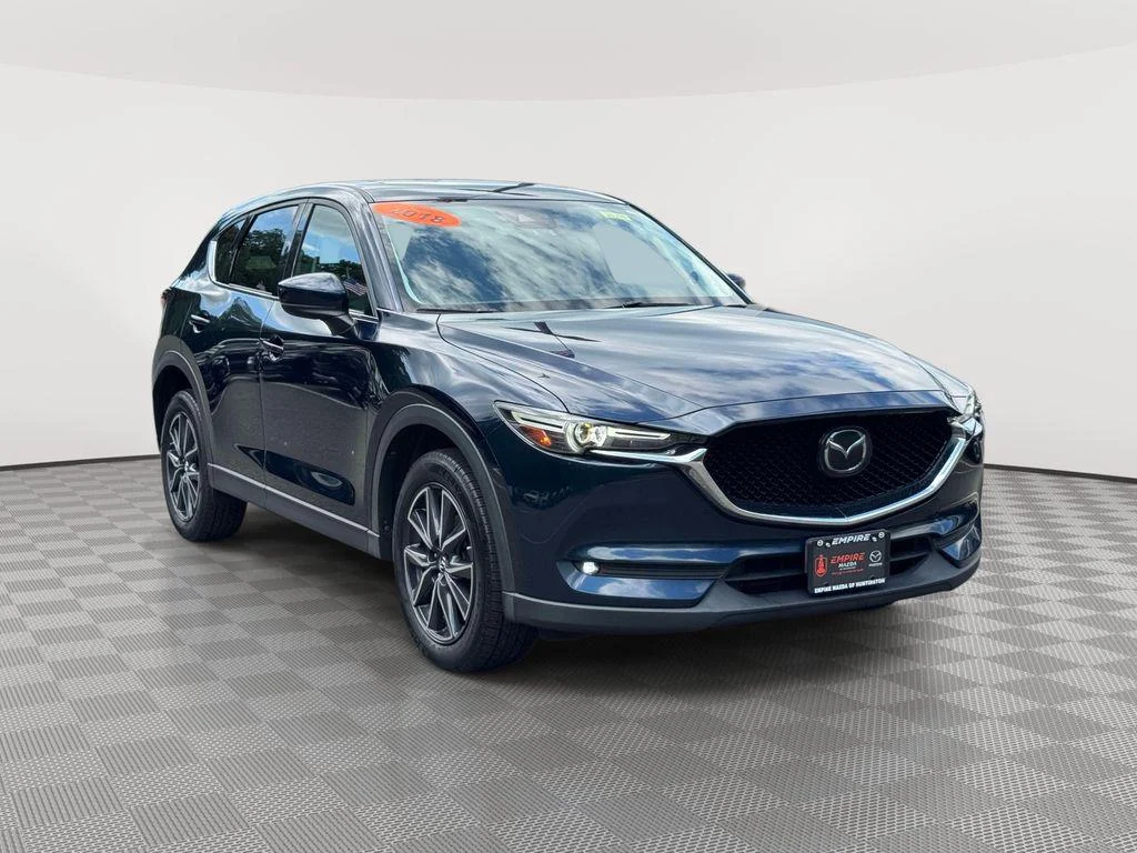 Used 2018 Deep Crystal Blue Mica Mazda Grand Touring image 3