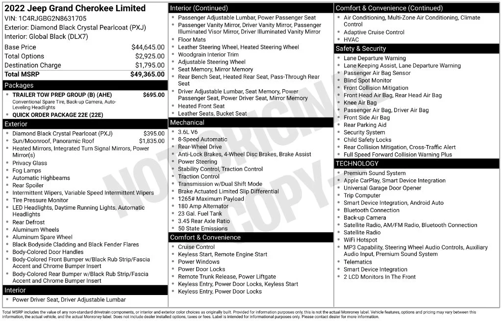 Used 2022 Black Jeep Limited image 23