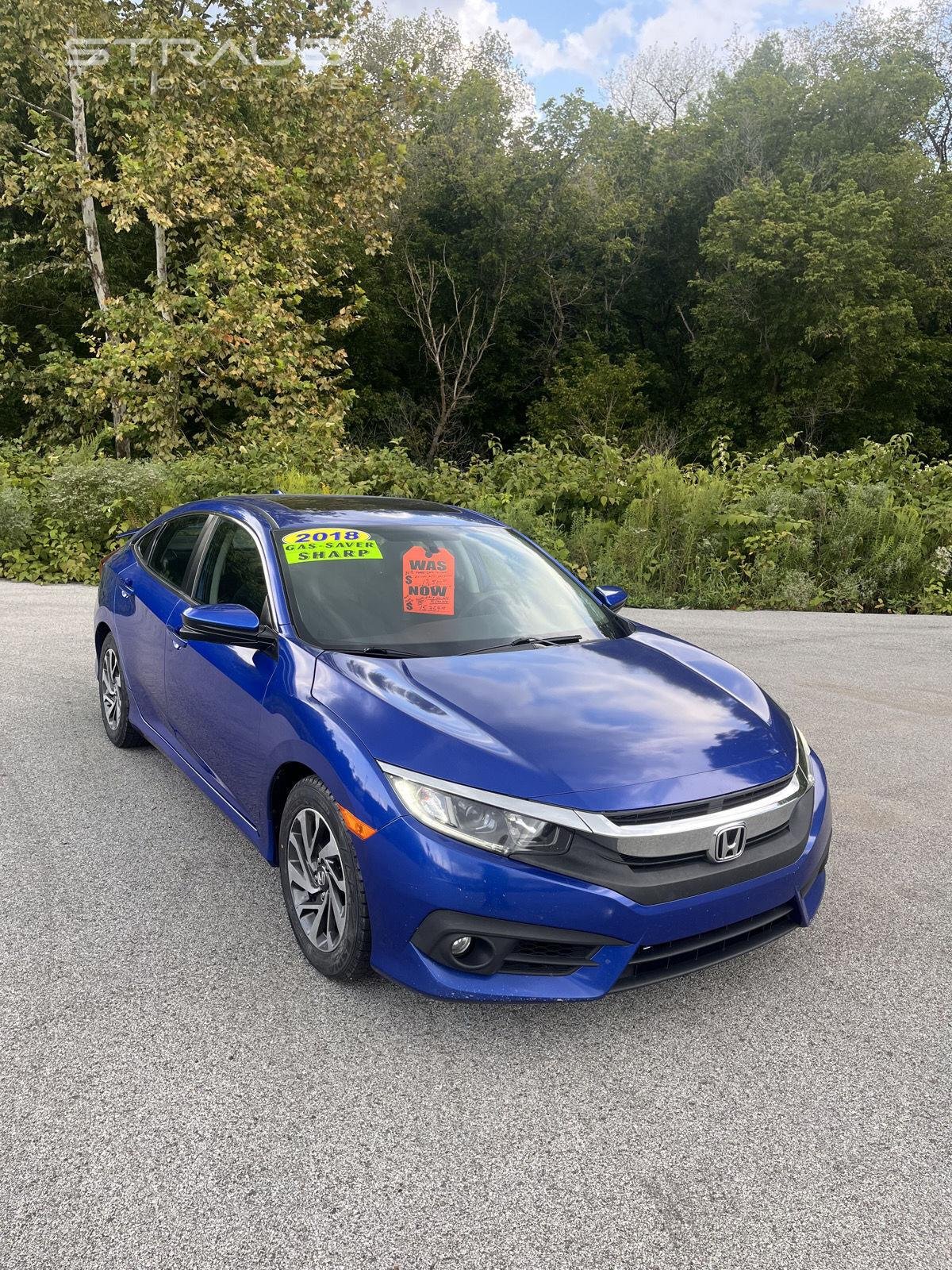 Used 2018 Aegean Blue Metallic Honda  image 2