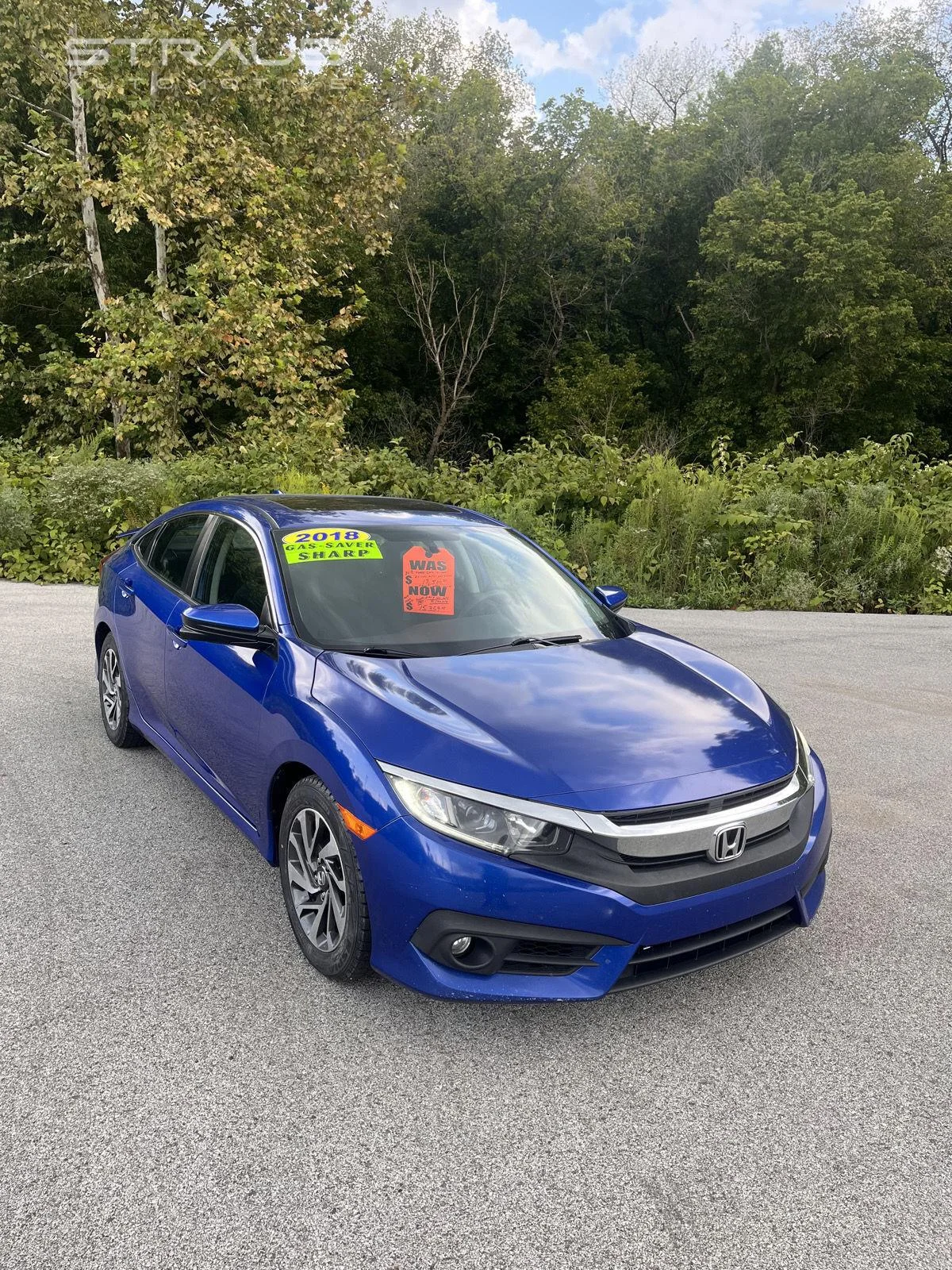 Used 2018 Honda Civic EX with VIN 2HGFC2F78JH600880 for sale in Glen Dale, WV