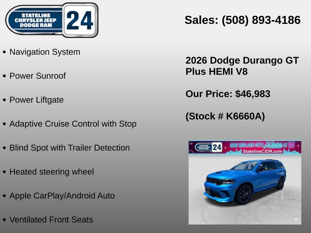 Used 2026 Blue Dodge GT Plus HEMI V8 image 6
