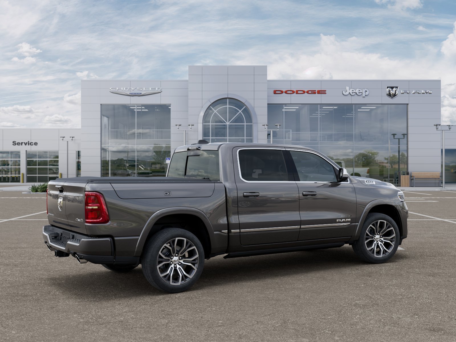 New 2027 Granite Crystal Metallic Clear-Coat Exterior Paint RAM Tungsten image 4