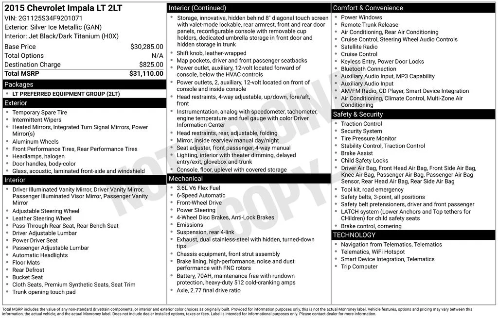Used 2015 Silver Chevrolet LT image 6