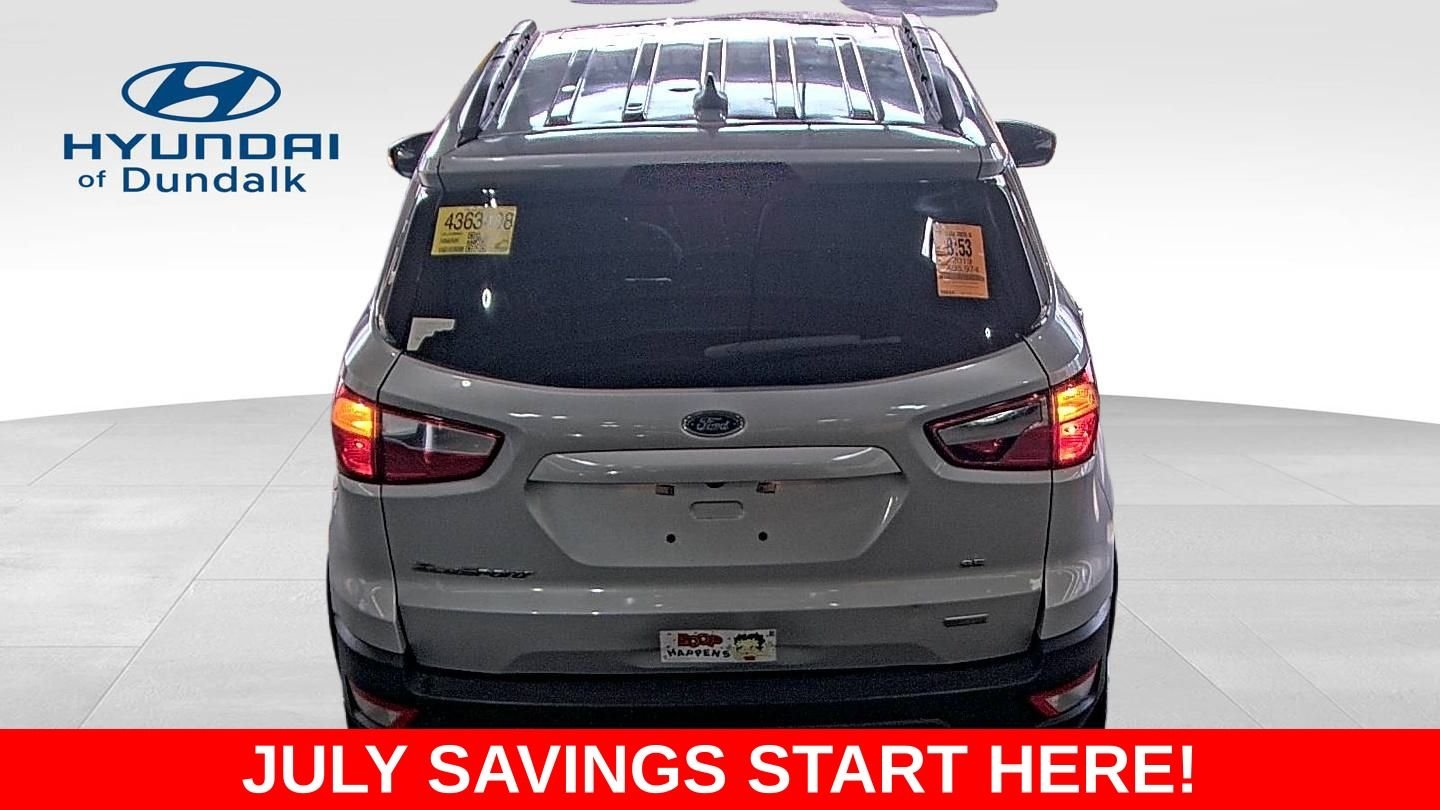 Used 2019 Ford Ecosport SE with VIN MAJ3S2GE3KC296935 for sale in Baltimore, MD