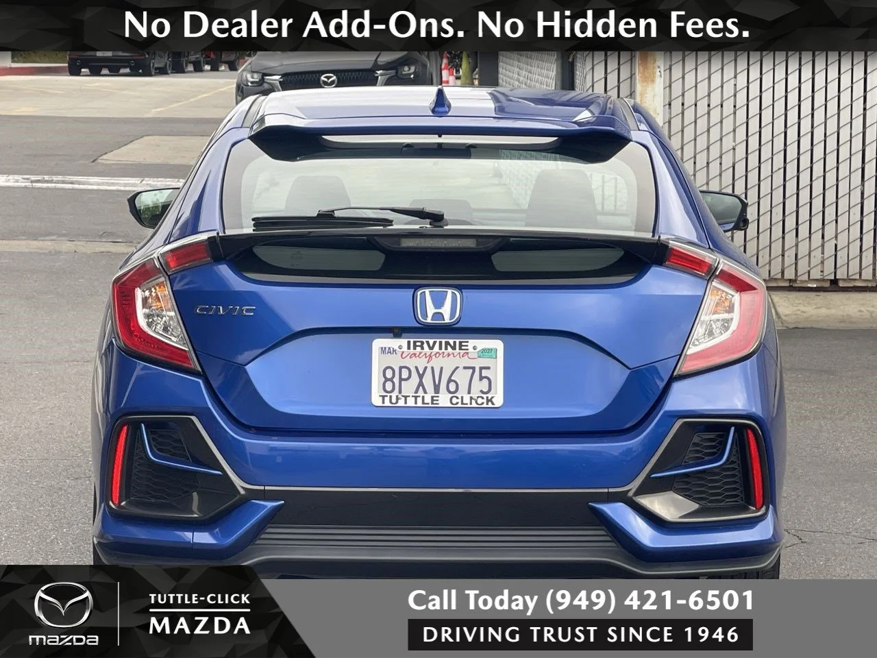 Used 2020 Blue Honda EX image 14