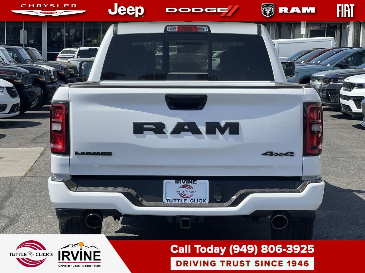 New 2026 Bright White Clear-Coat Exterior Paint RAM Laramie image 5