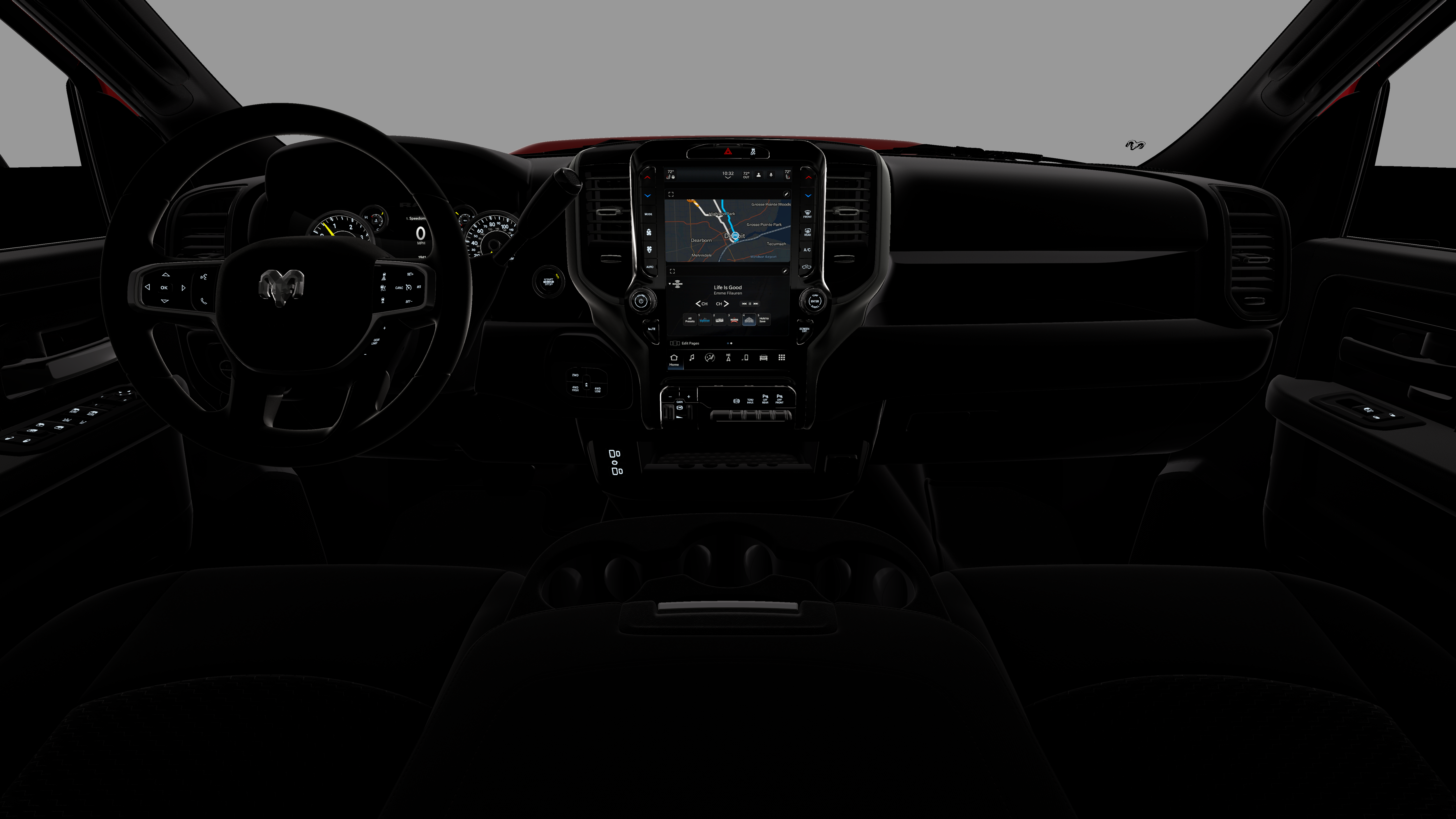 New 2026 Molten Red Pearl-Coat Exterior Paint RAM Black Express image 18
