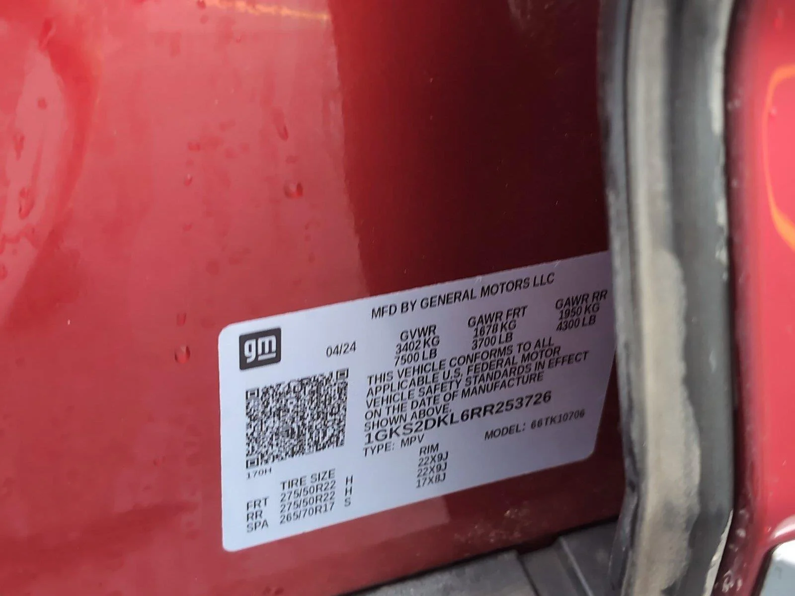 Used 2024 Volcanic Red Tintcoat GMC Denali image 38