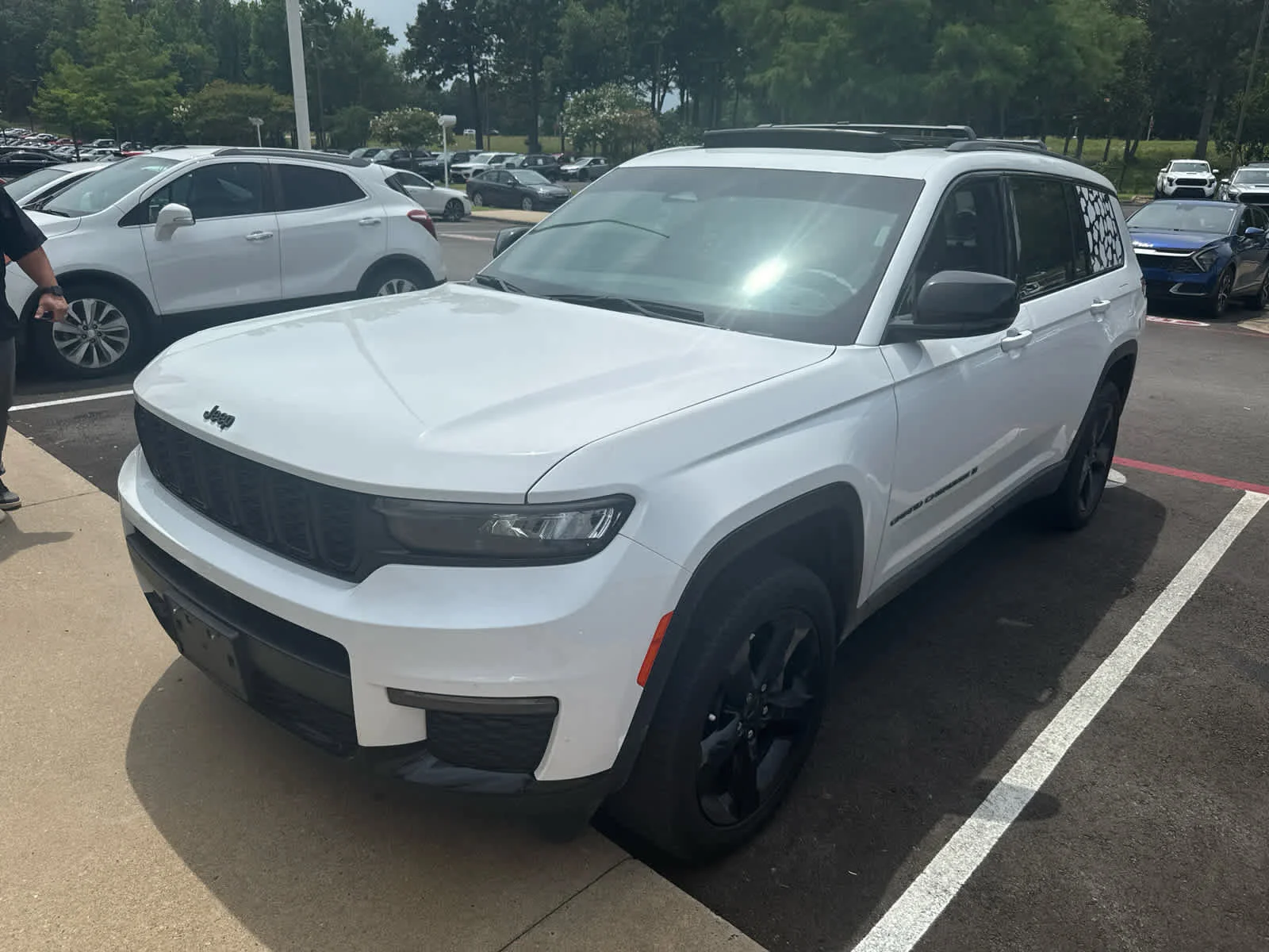 Used 2024 Bright White Clearcoat Jeep Limited image 4