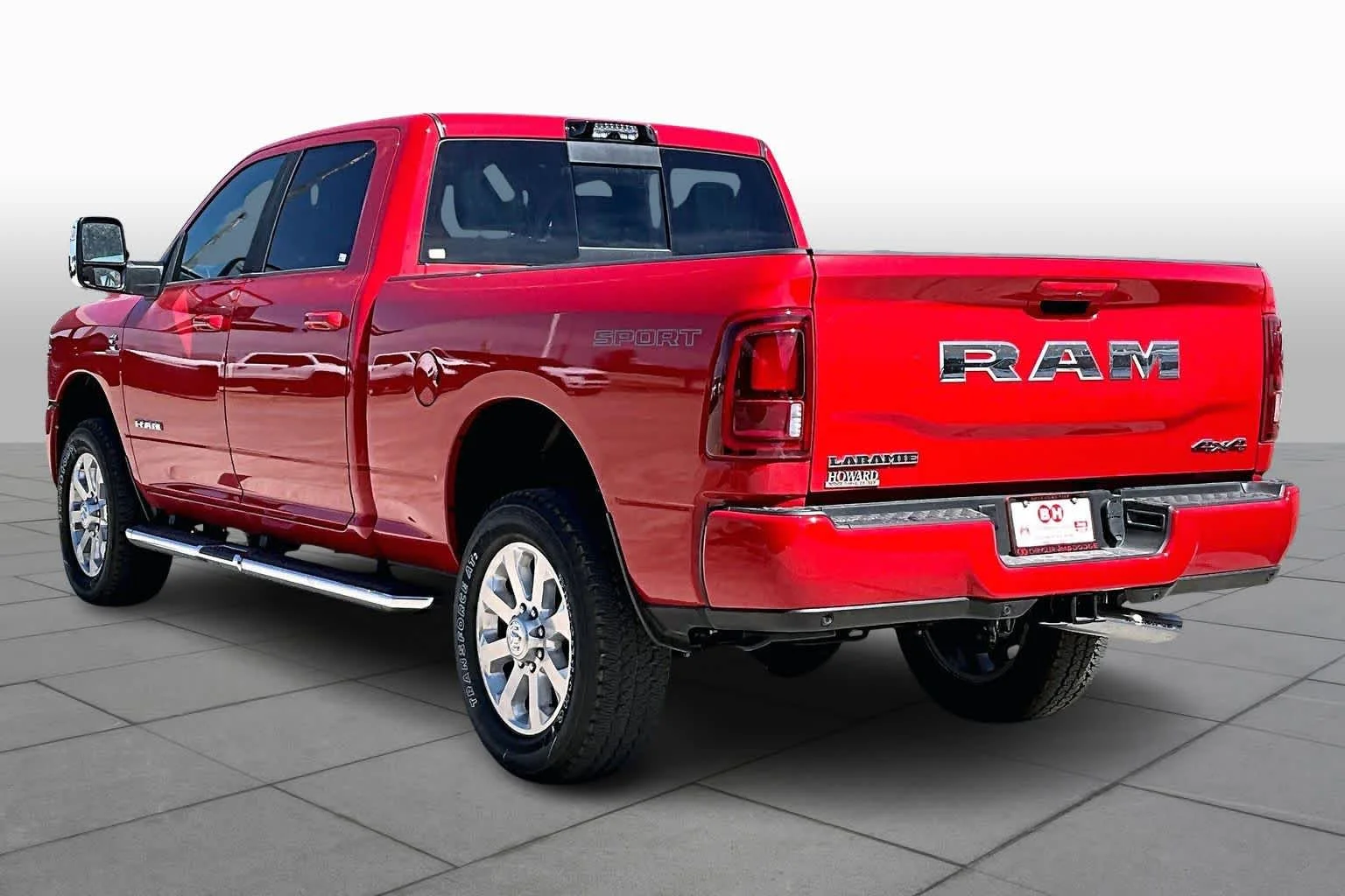 New 2026 Flame Red Clear-Coat Exterior Paint RAM Laramie image 13