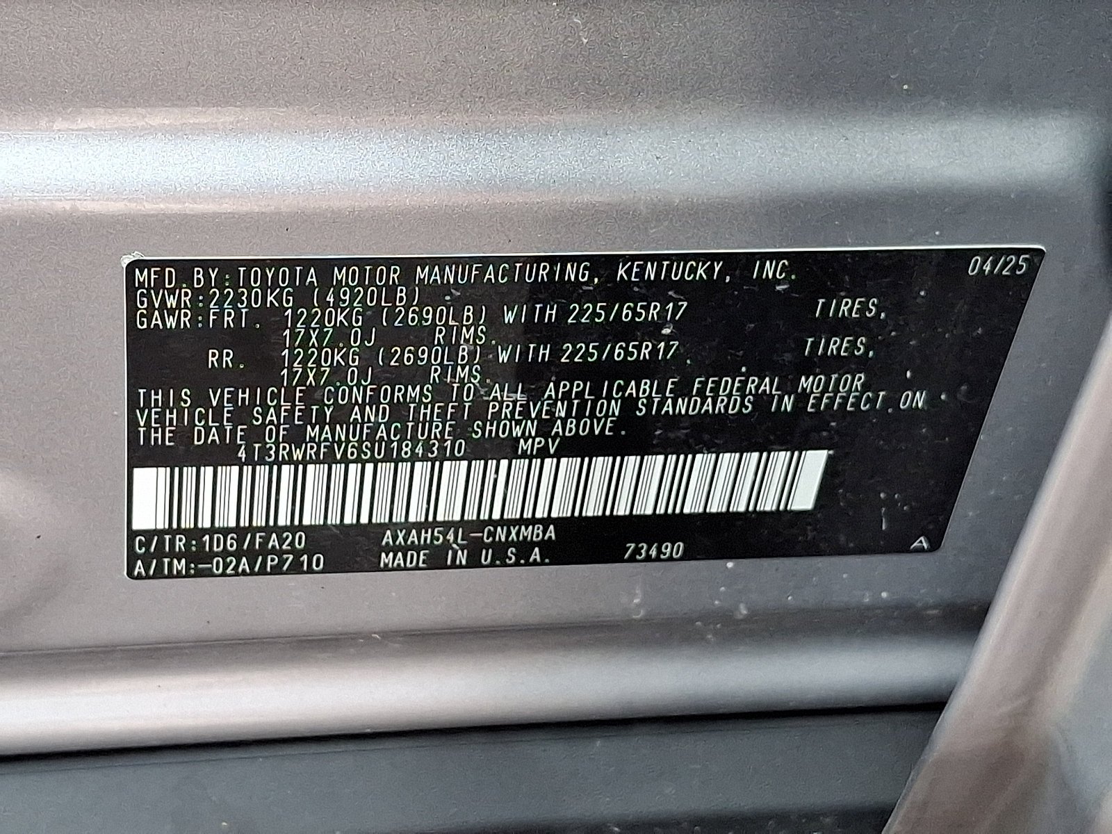 Used 2025 Silver Sky Metallic Toyota Hybrid XLE image 25