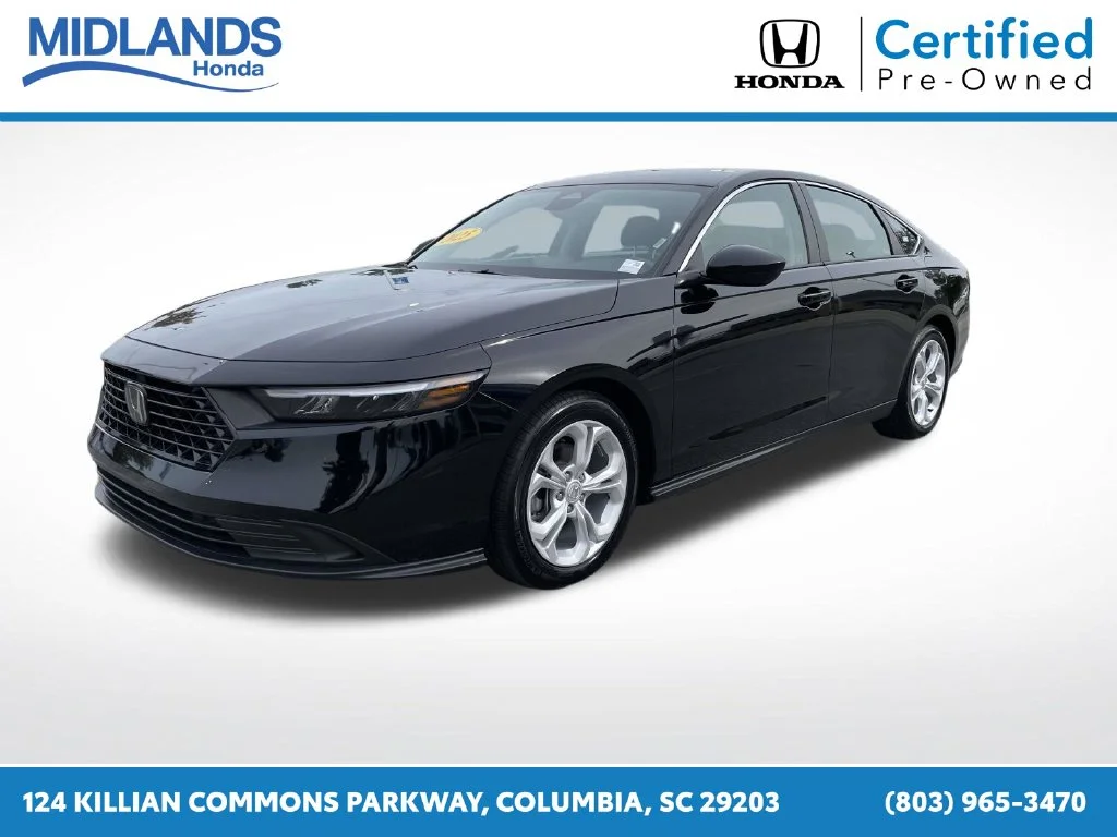 Certified Used 2025 Crystal Black Pearl Honda LX image 3