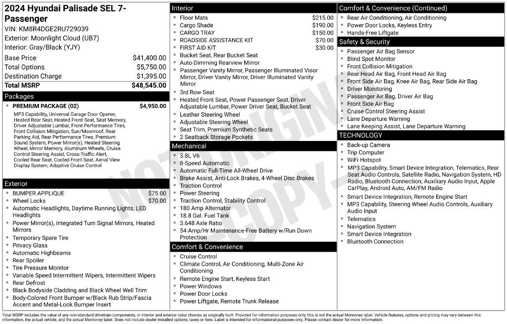 Used 2024 White Hyundai SEL image 29