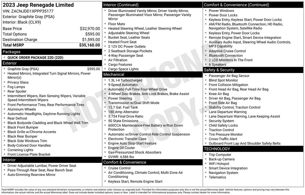 Used 2023 Gray Jeep Limited image 6